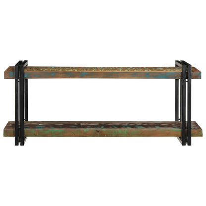 Mensola da Parete Multicolore in Legno Massello di Recupero