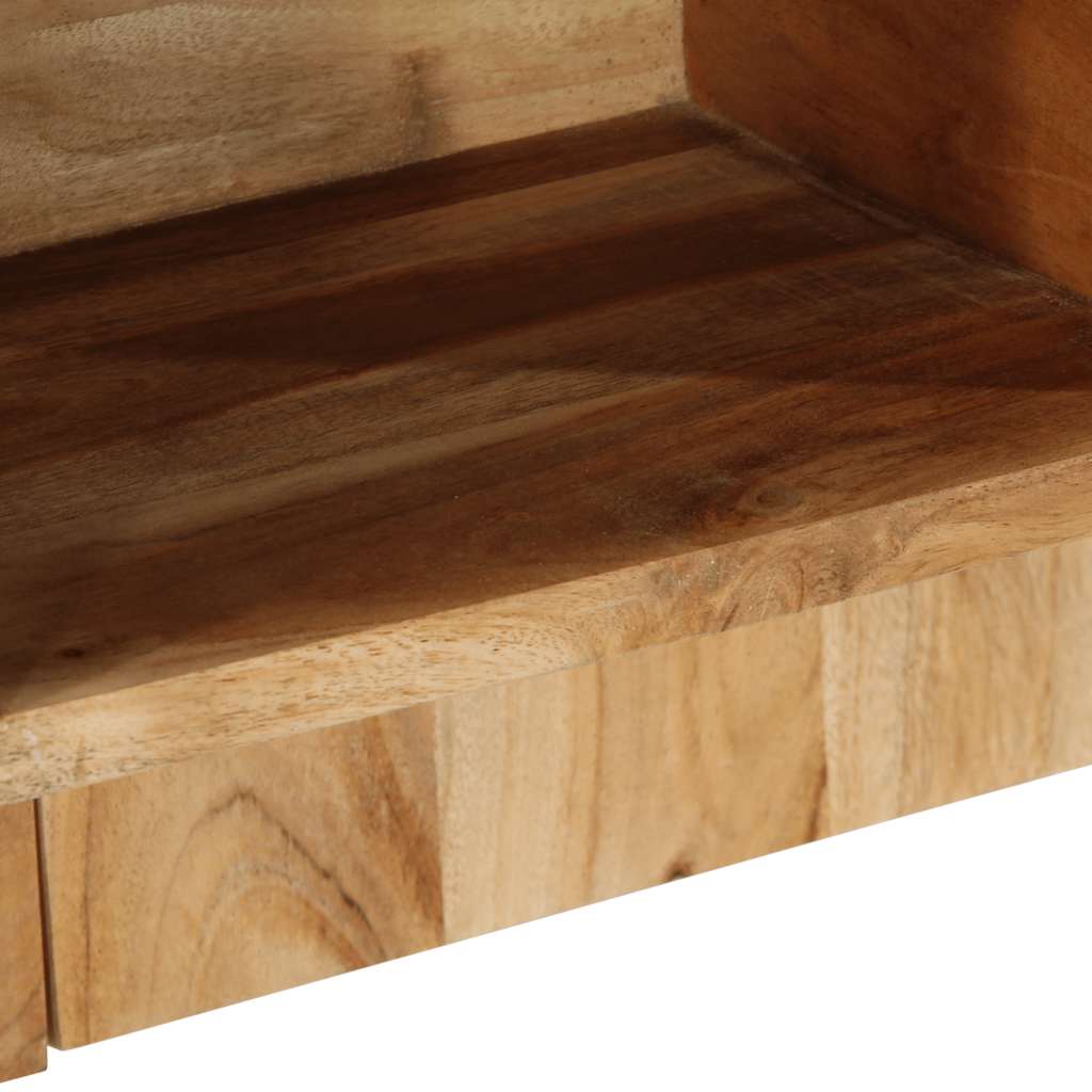 Comodino 50x27x50 cm in Legno Massello di Acacia