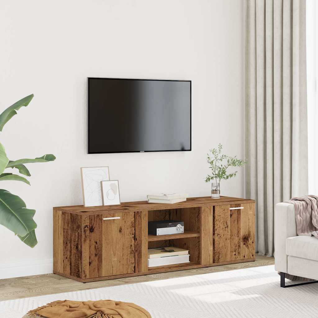 Mobile Porta TV Legno Antico 120x34x37 cm in Legno Multistrato