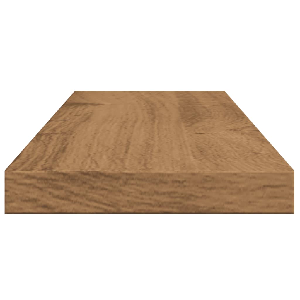 Mensole Parete 4pz Rovere Artigianale 60x20x1,5cm in Truciolato