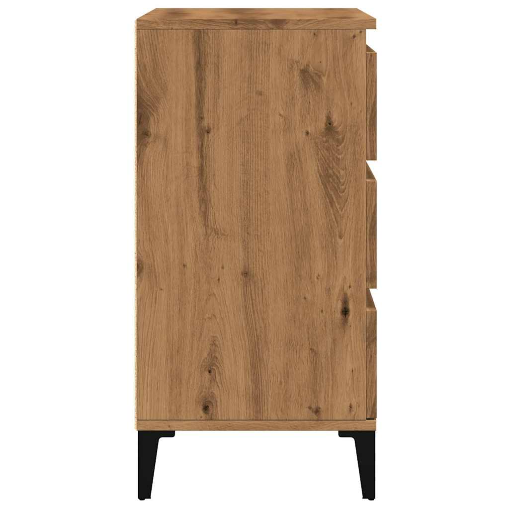 Credenza Rovere Artigianale 60x35x70 cm in Legno Multistrato