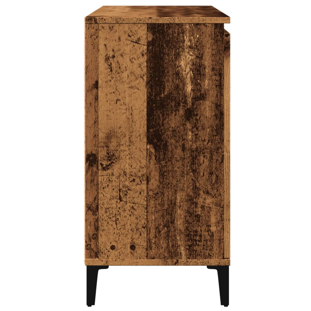 Credenza Legno Antico 102x35x70 cm in Legno Multistrato - homemem39