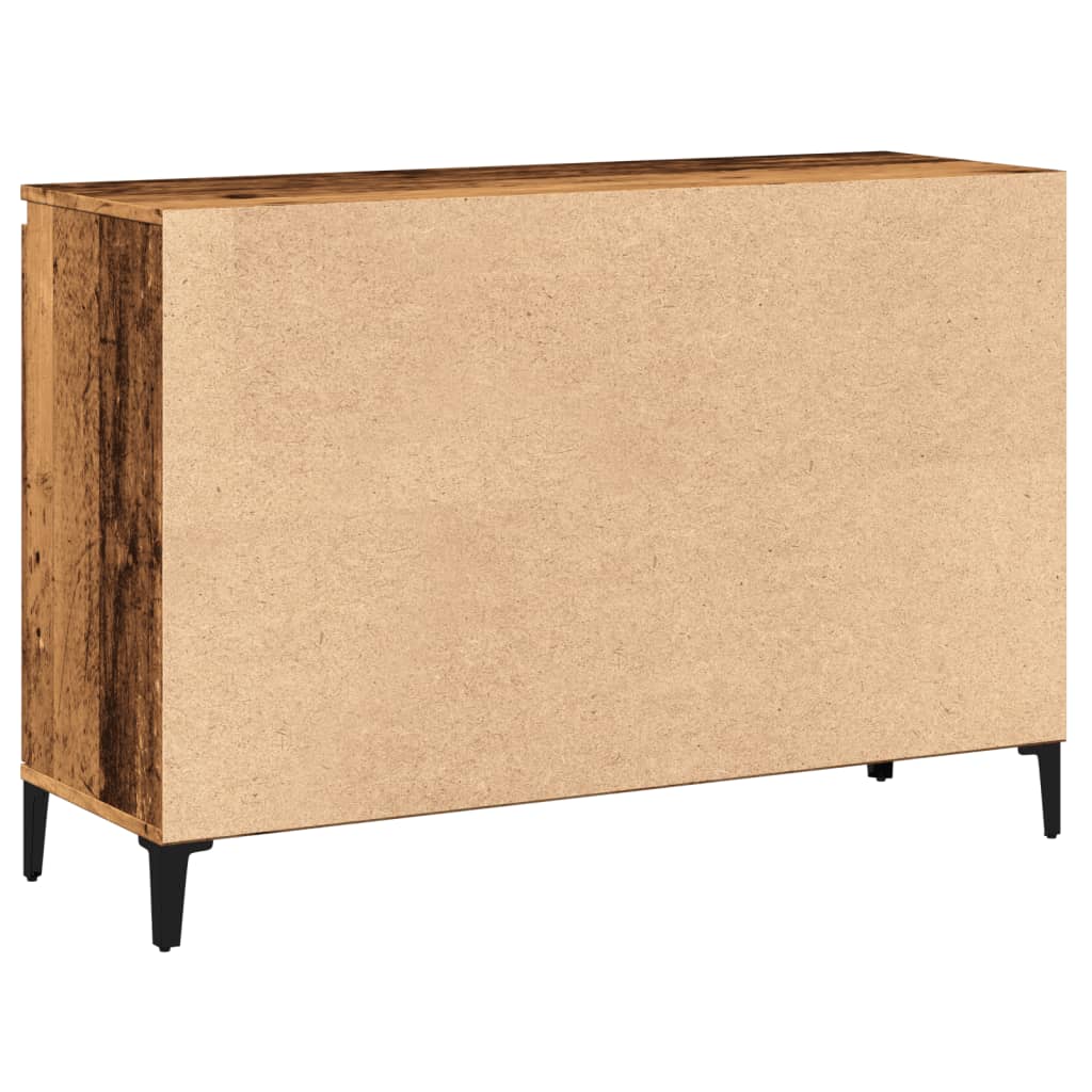 Credenza Legno Antico 102x35x70 cm in Legno Multistrato - homemem39