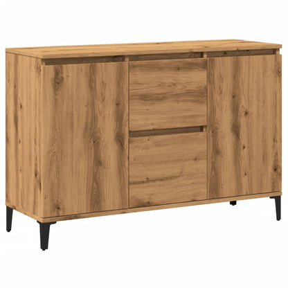 Credenza Rovere Artigianale 102x35x70 cm in Legno Multistrato - homemem39