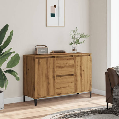 Credenza Rovere Artigianale 102x35x70 cm in Legno Multistrato - homemem39