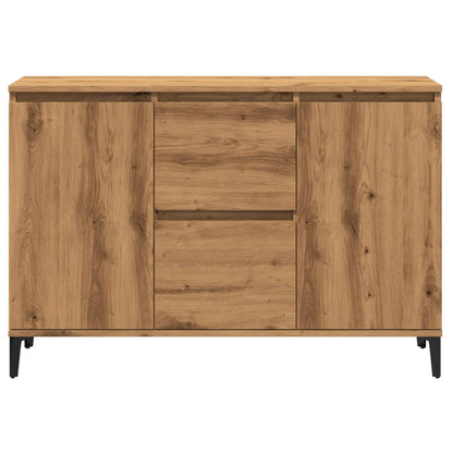 Credenza Rovere Artigianale 102x35x70 cm in Legno Multistrato - homemem39