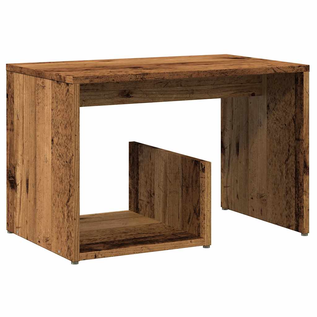 Tavolino Legno Vecchio 59x36x38 cm in Legno Multistrato - homemem39