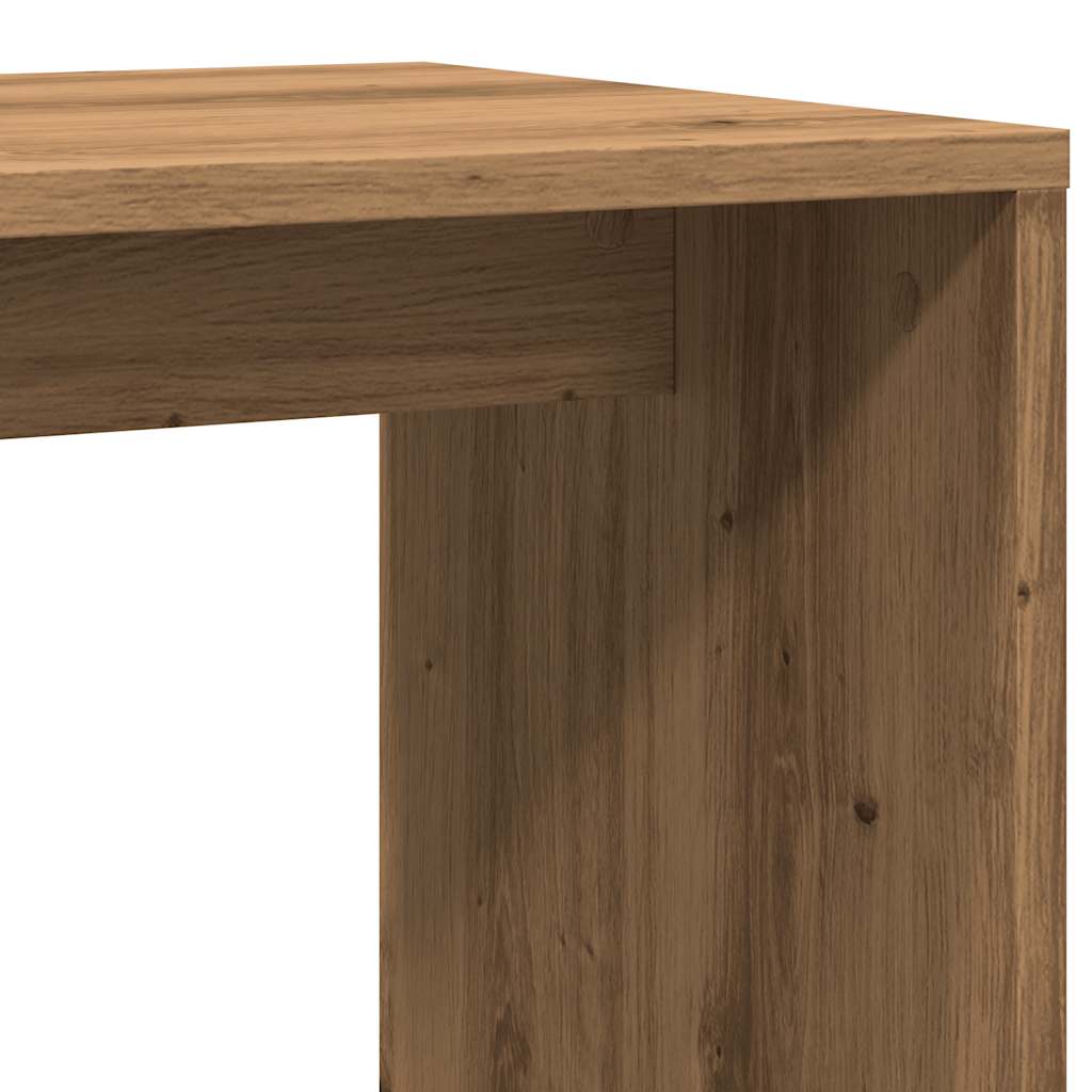 Tavolino Rovere Artigianale 59x36x38 cm in Legno Multistrato - homemem39