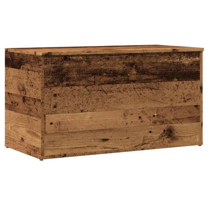 Cassapanca Legno Antico 84x42x46 cm in Legno Ingegnerizzato