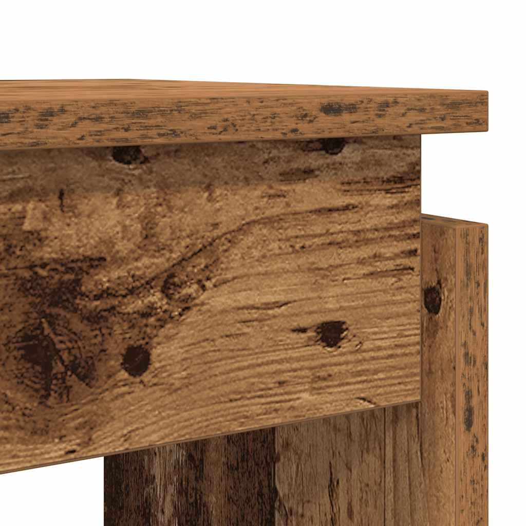 Tavolino Consolle Legno Antico 80x30x102 cm in Truciolato