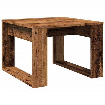 Tavolino Legno Antico 50x50x35 cm in Truciolato - homemem39