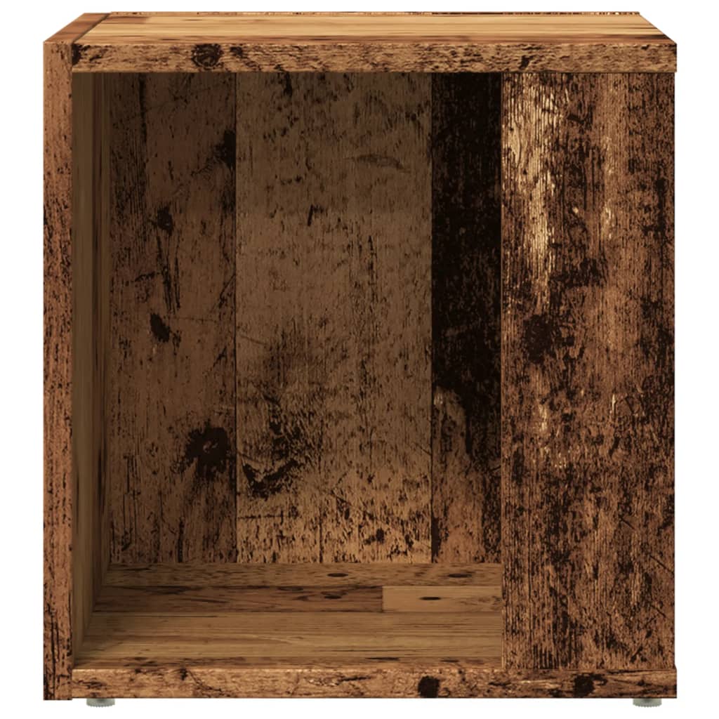 Tavolino Legno Antico 33x33x34 cm in Legno Multistrato - homemem39