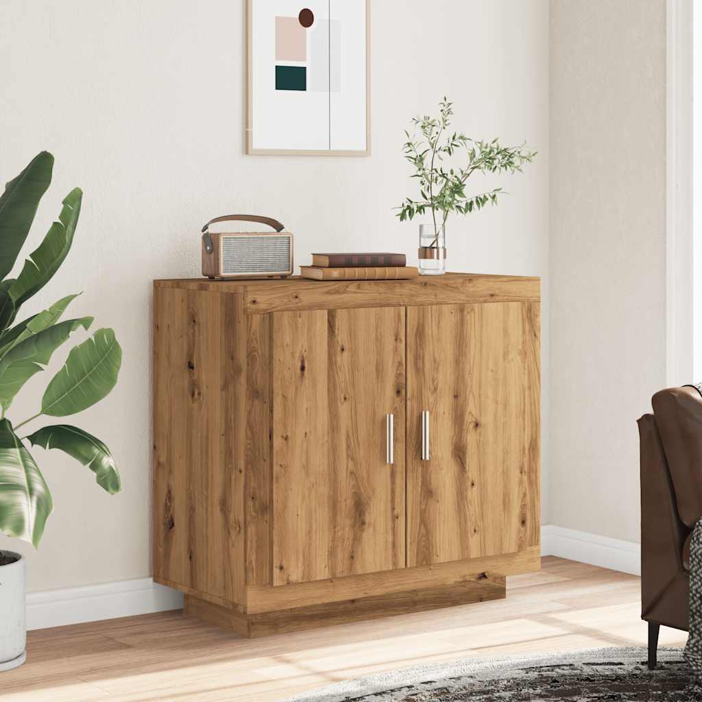 Credenza Rovere Artigianale 80x40x75 cm in Legno Multistrato