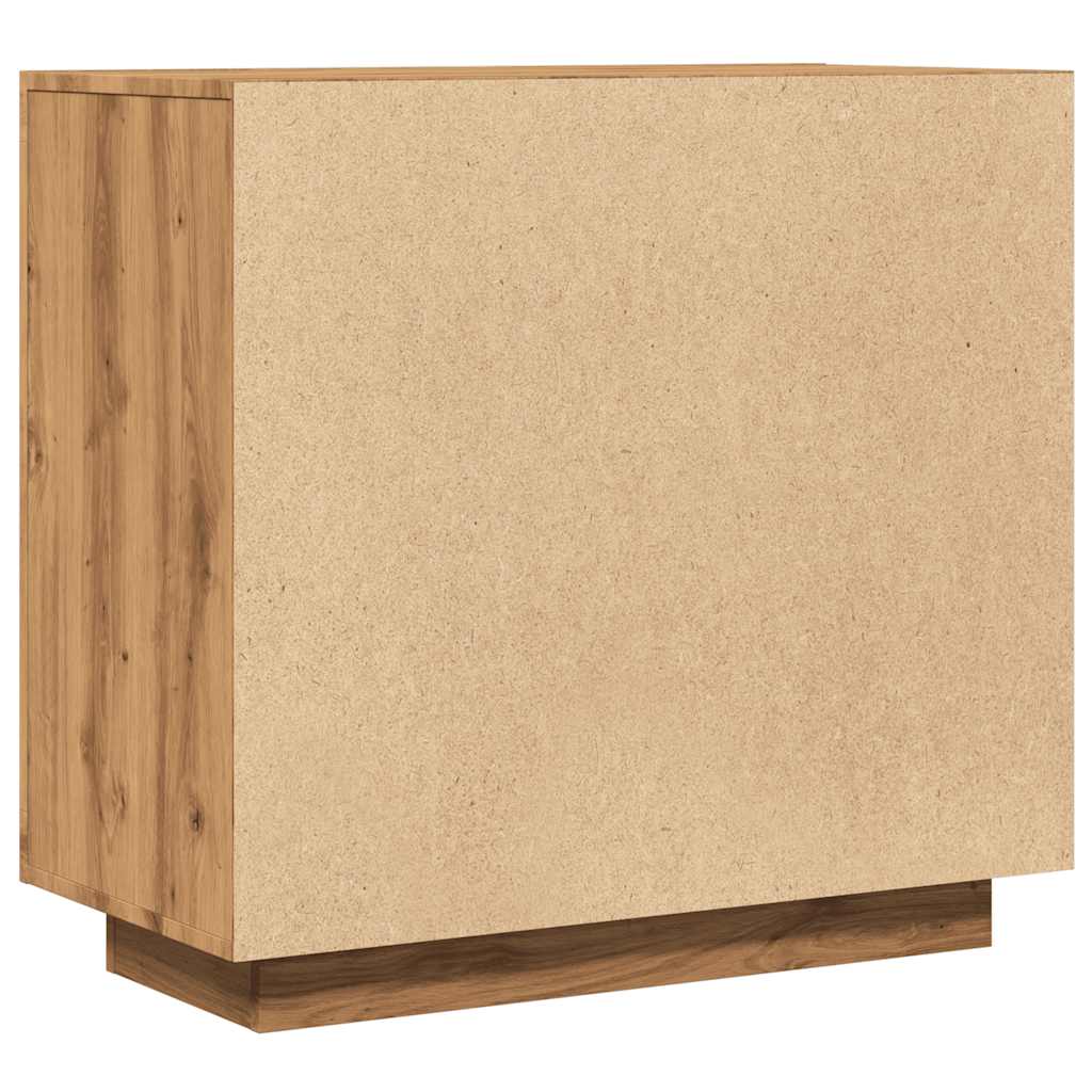 Credenza Rovere Artigianale 80x40x75 cm in Legno Multistrato