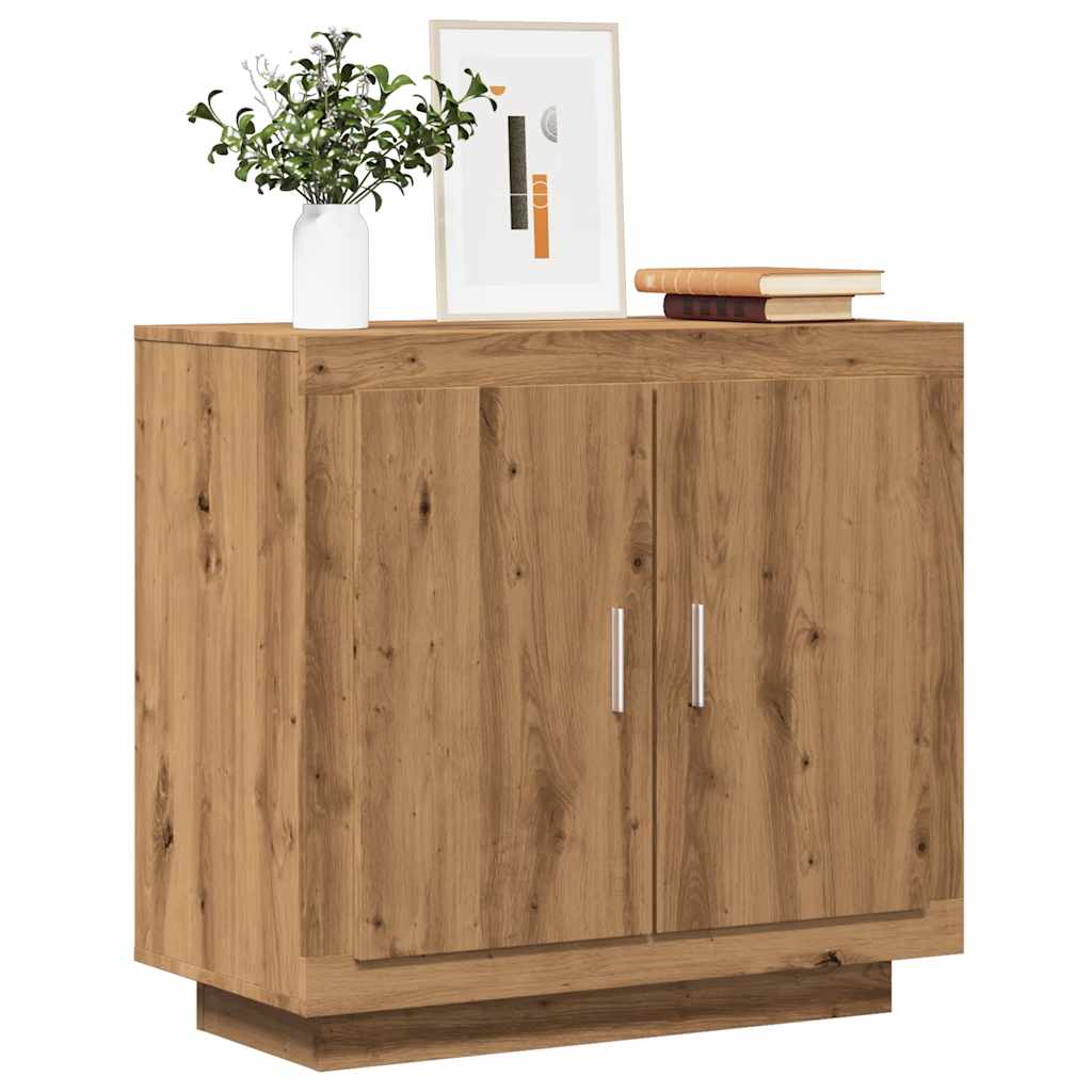 Credenza Rovere Artigianale 80x40x75 cm in Legno Multistrato