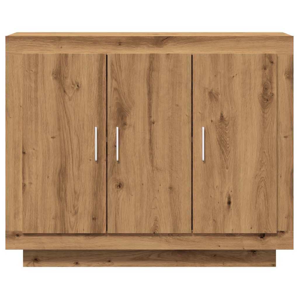 Credenza Rovere Artigianale 92x35x75 cm in Legno Multistrato - homemem39