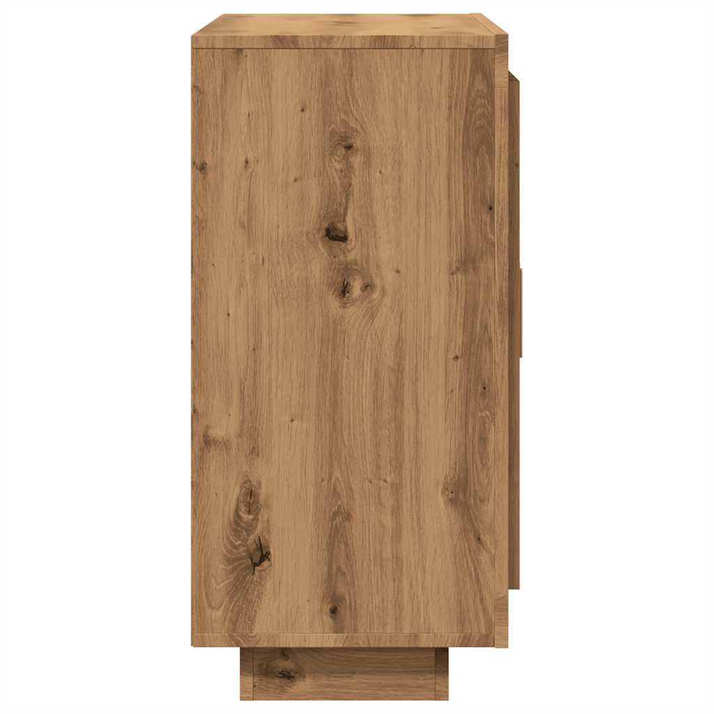 Credenza Rovere Artigianale 92x35x75 cm in Legno Multistrato