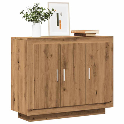 Credenza Rovere Artigianale 92x35x75 cm in Legno Multistrato - homemem39