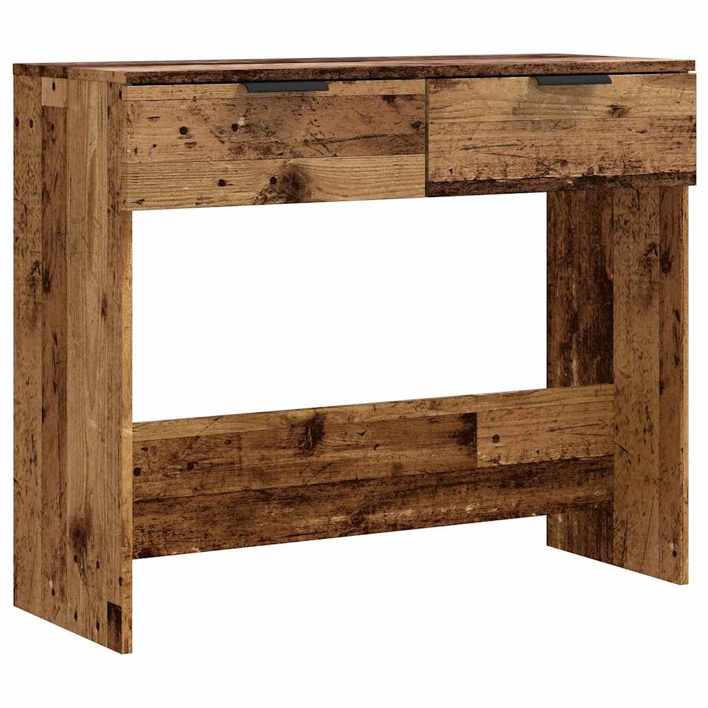 Tavolo Consolle in Legno Vecchio 90x36x75 cm Legno Multistrato - homemem39