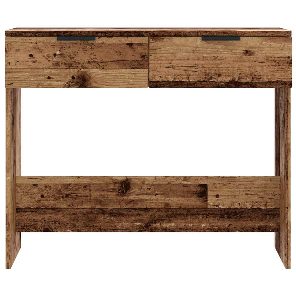 Tavolo Consolle in Legno Vecchio 90x36x75 cm Legno Multistrato - homemem39