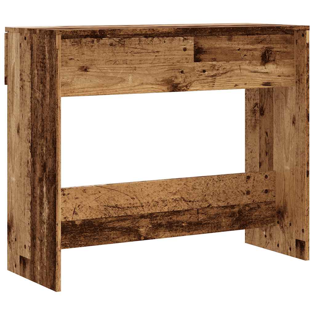 Tavolo Consolle in Legno Vecchio 90x36x75 cm Legno Multistrato - homemem39