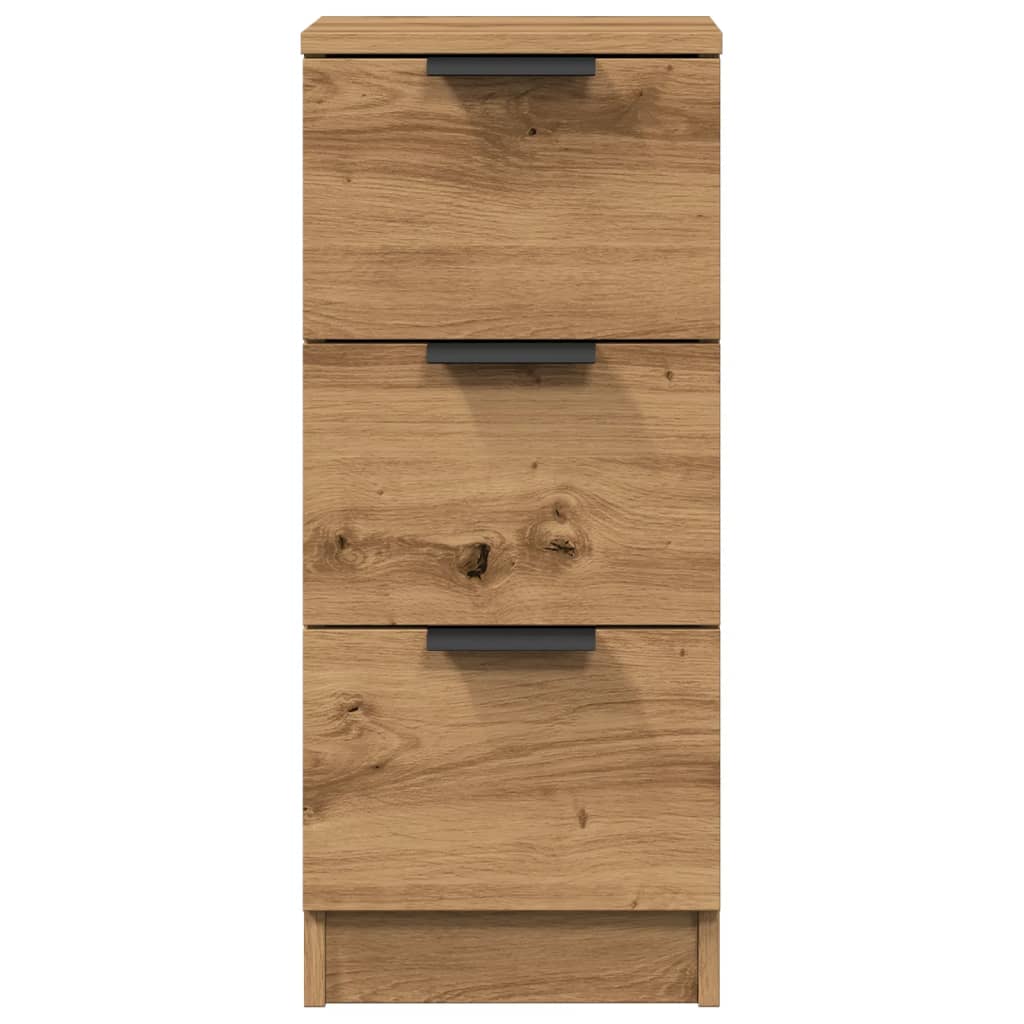 Credenza Rovere Artigianale 30x30x70 cm in Legno Multistrato