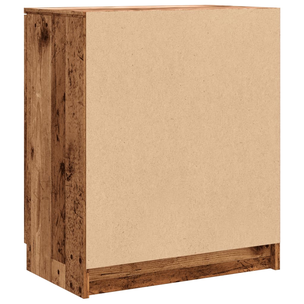 Scarpiera Legno Antico 59x35x70 cm in Truciolato - homemem39