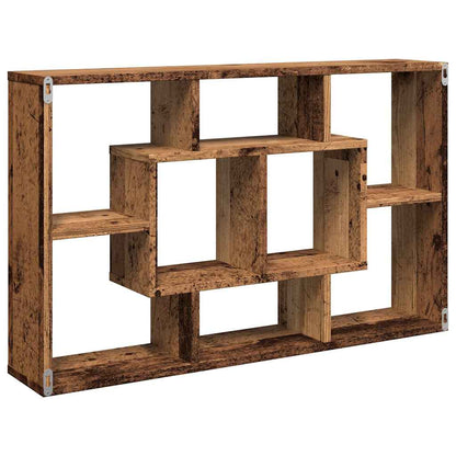 Scaffale a Parete Legno Antico 85x16x52,5 cm Legno Multistrato - homemem39