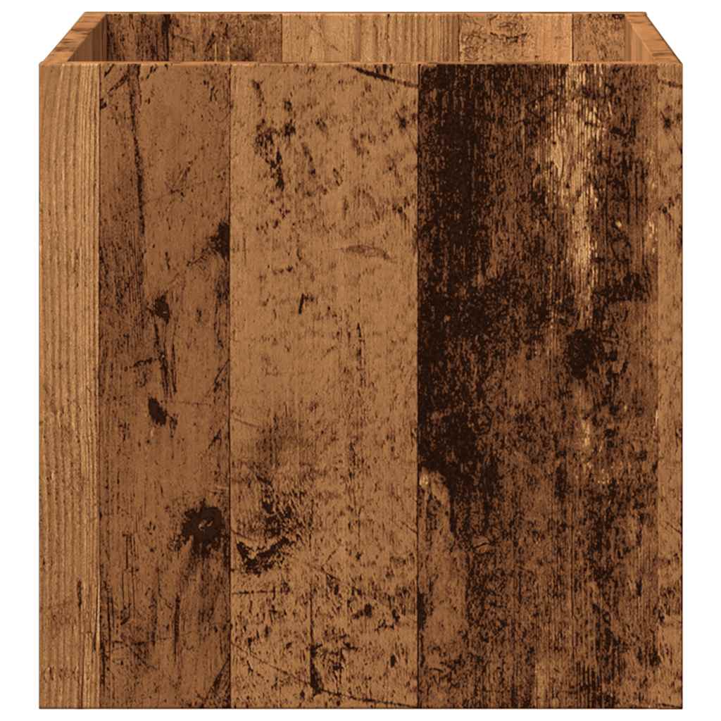 Fioriera Legno Antico 40x40x40 cm in Legno Multistrato - homemem39