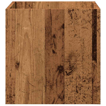 Fioriera Legno Antico 40x40x40 cm in Legno Multistrato - homemem39