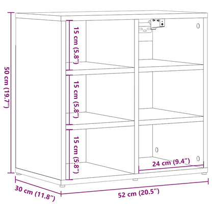 Scarpiere 2 pz Legno Antico 52x30x50 cm