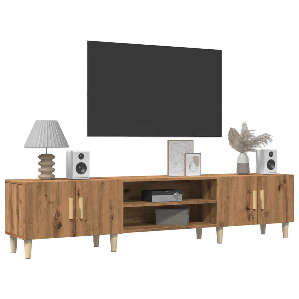 Mobile TV Rovere Artigianale 180x31,5x40 cm in Truciolato - homemem39