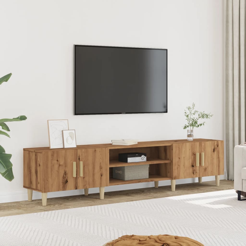 Mobile TV Rovere Artigianale 180x31,5x40 cm in Truciolato - homemem39