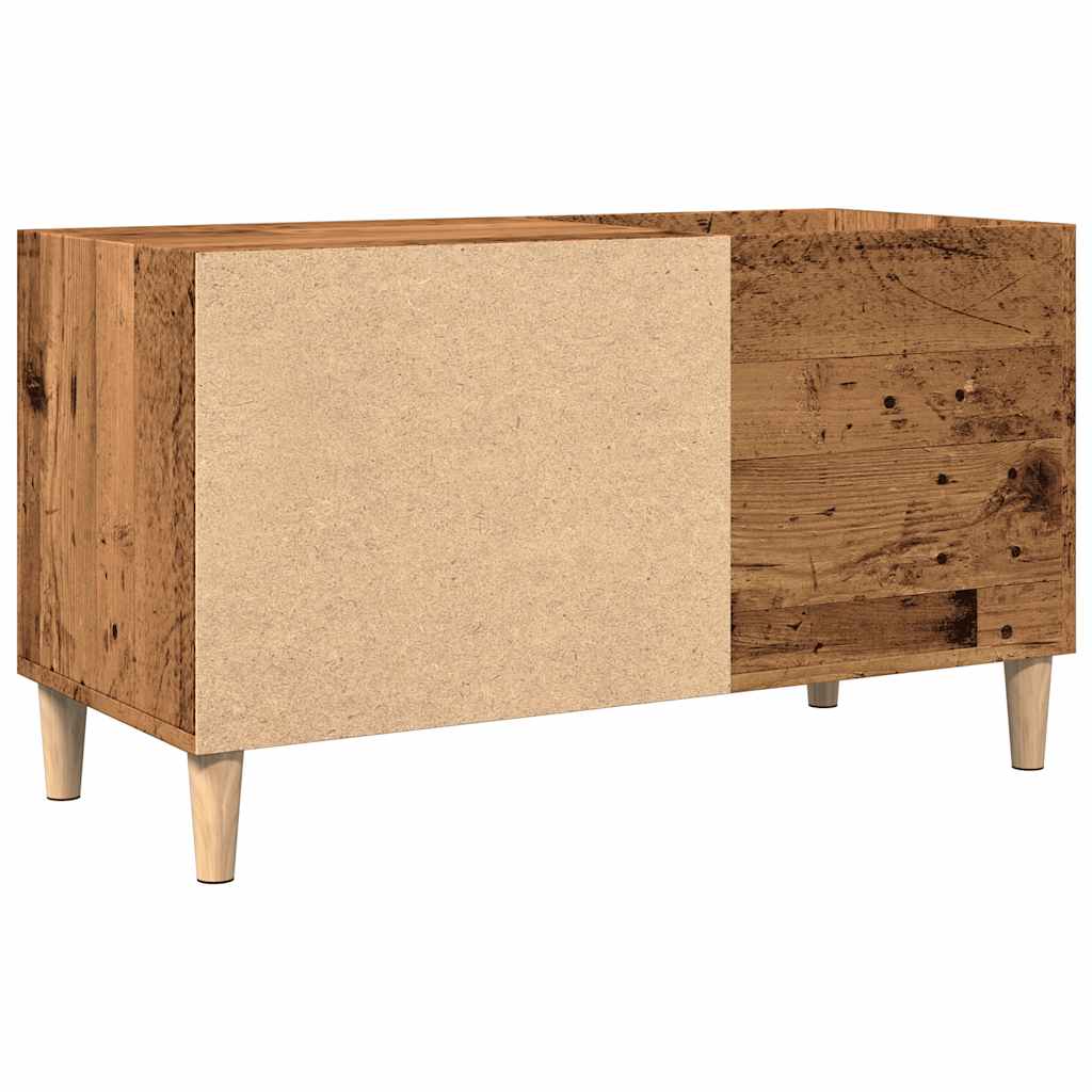 Mobile Porta Dischi Legno Antico 84,5x38x48cm Legno Multistrato