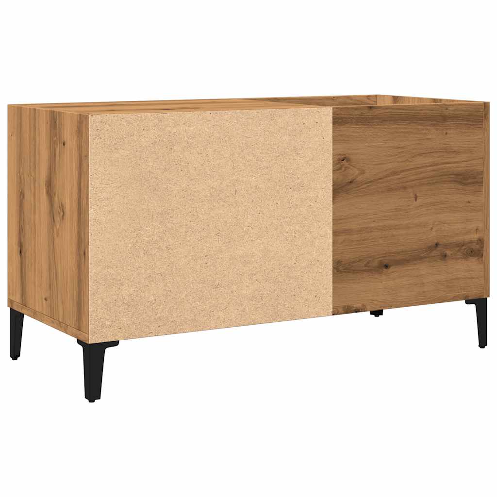 Mobile Porta Dischi Rovere Artigianale 84,5x38x48cm Multistrato