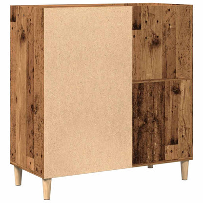 Mobile Porta Dischi Legno Antico 84,5x38x89cm Legno Multistrato