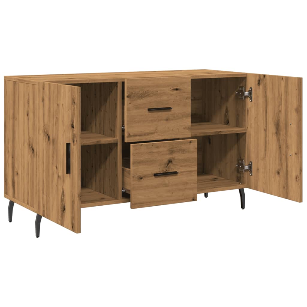 Credenza Rovere Artigianale 100x36x60 cm in Legno Multistrato