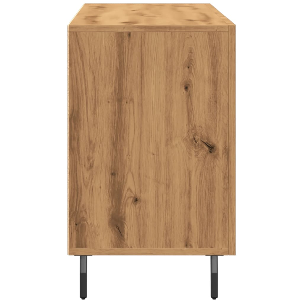 Credenza Rovere Artigianale 100x36x60 cm in Legno Multistrato - homemem39