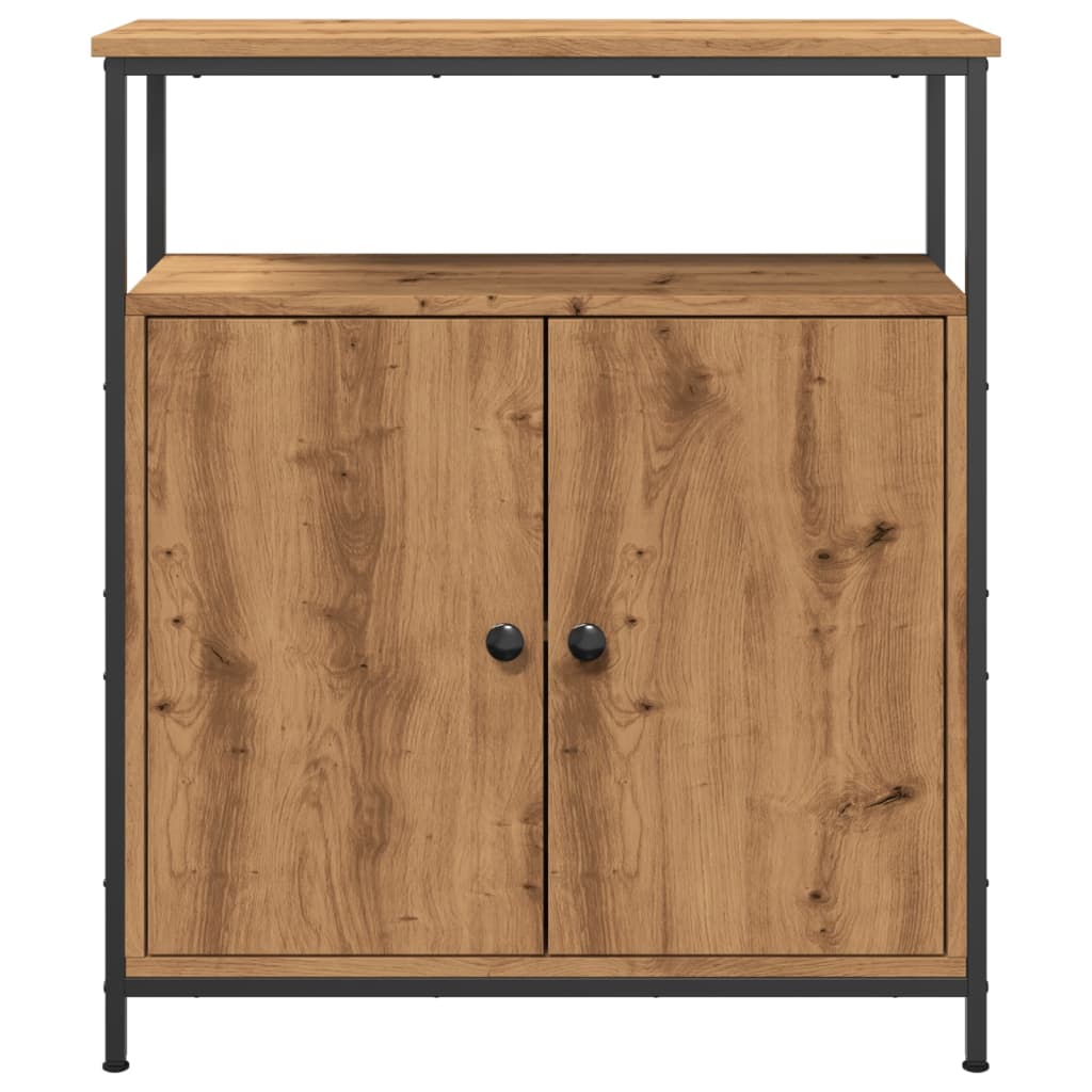 Credenza Rovere Artigianale 70x30x80 cm in Legno Multistrato - homemem39