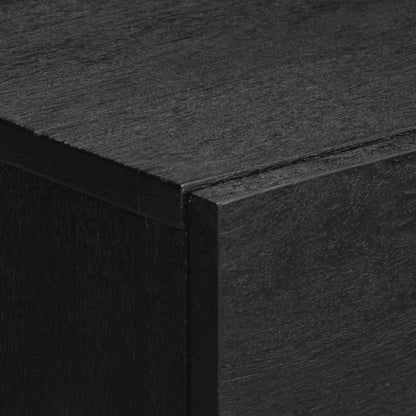 Comodino Nero 50x33x60 cm in Legno Multistrato