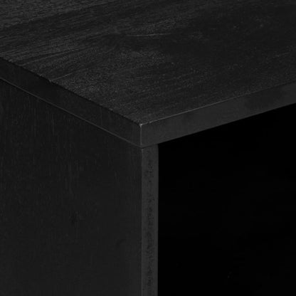 Comodino Nero 50x33x62 cm in Legno Multistrato