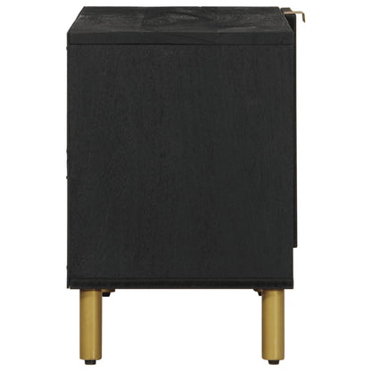 Mobile Porta TV Nero 80x33x46 cm in Legno Multistrato