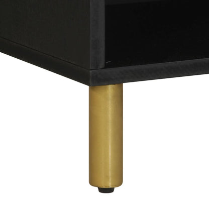 Mobile Porta TV Nero 80x33x46 cm in Legno Multistrato