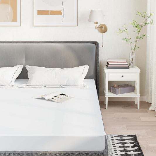 Coprimaterasso Bianco 140x200 cm Impermeabile - homemem39