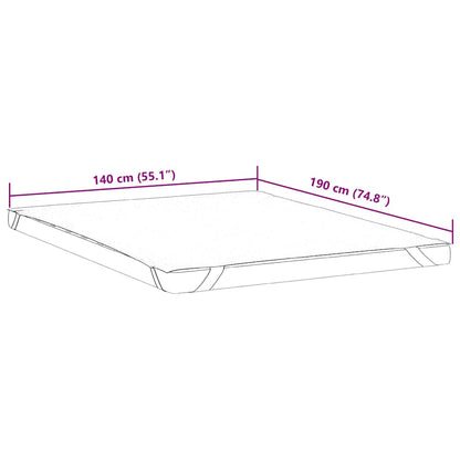 Coprimaterasso Bianco 140x190 cm Impermeabile - homemem39