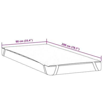 Coprimaterasso Bianco 90x200 cm Impermeabile