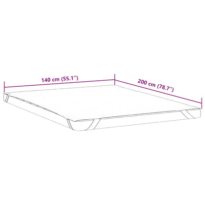 Coprimaterasso Bianco 140x200 cm Impermeabile - homemem39