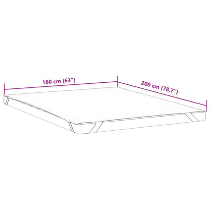 Coprimaterasso Bianco 160x200 cm Impermeabile