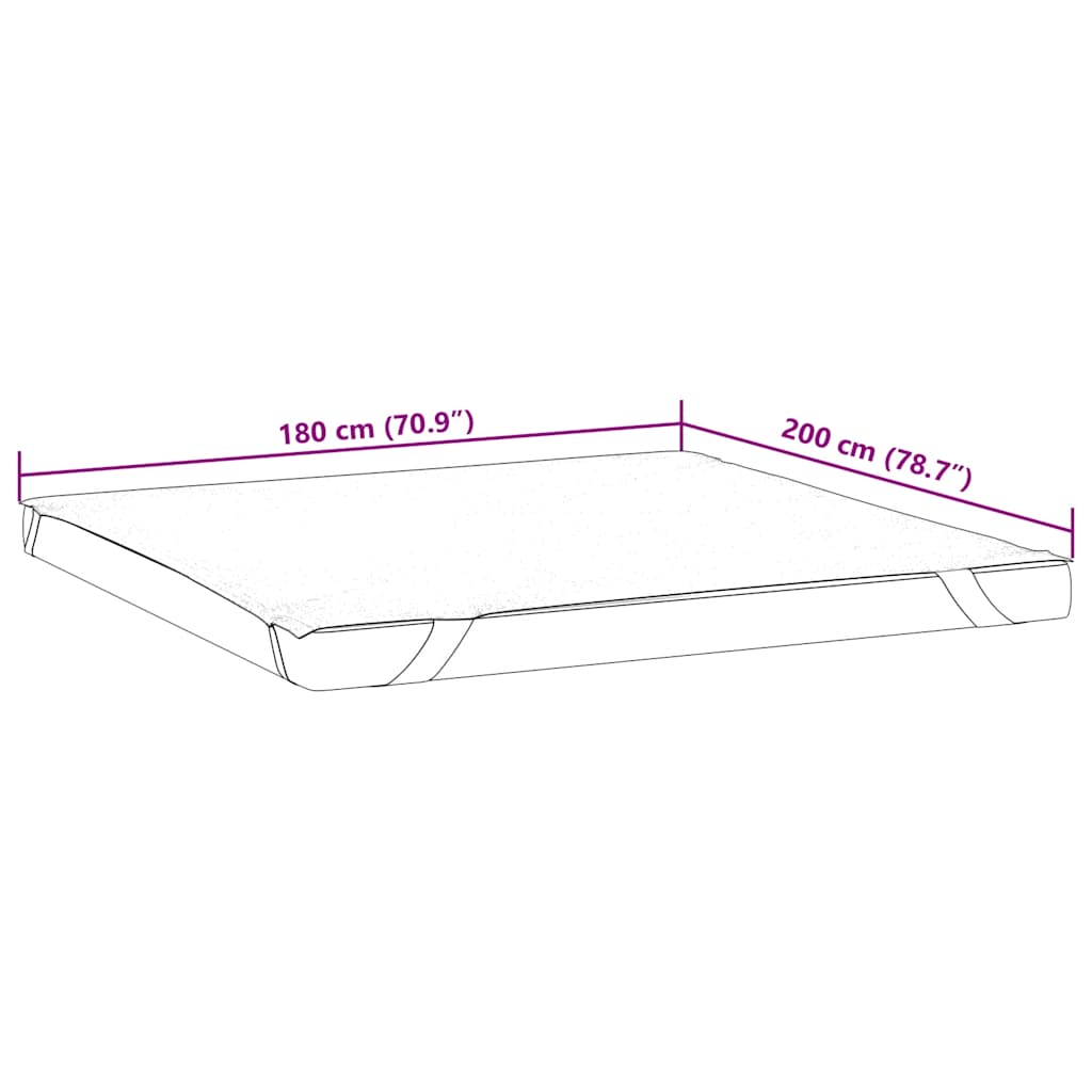 Coprimaterasso Bianco 180x200 cm Impermeabile