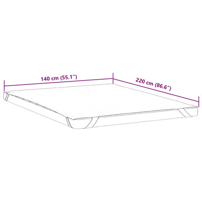 Coprimaterasso Bianco 140x220 cm Impermeabile - homemem39